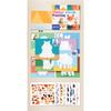 Training Game Paper 3D Geometric Sticker Books Handmade Montessori DIY Paste Material Kit Cartoon Cute Animals Sticker Book Kids