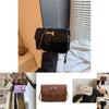 Chic Black Pu Leather Crossbody Bag For Women Stylish Versatile Small Square Handbag