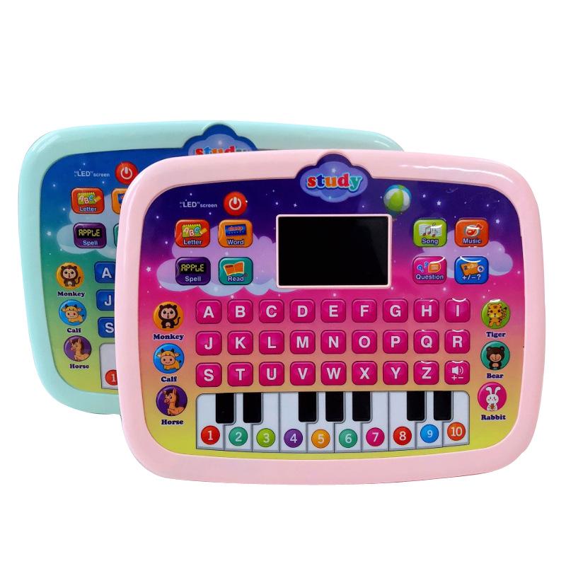 Pädagogisches Englisch-Tablet für Kinder: Frühes Lernen, russische Geschichten und interaktives Mini-Lesespielzeug