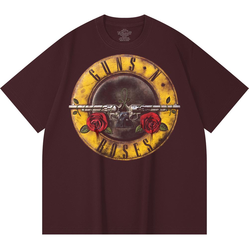 230 g/m² 100% Baumwolle Heavy Metal T-Shirt Rockband Beliebte Musik Druck Unisex Schweres Baumwoll-T-Shirt