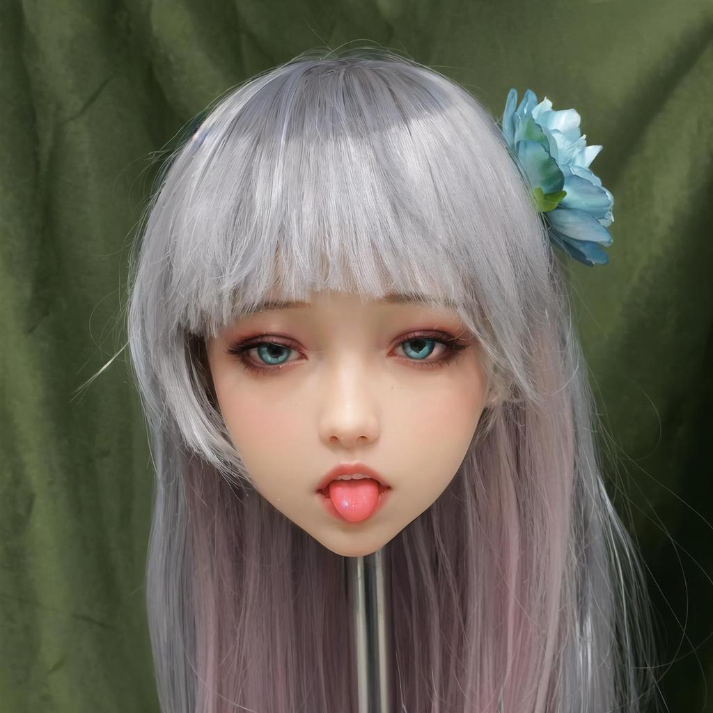 Hlava sexuální panenky pro dospělé Vynikající make-up Tpe Měkká gumová hlava Vyřezávaná s ústy Orální sex Sexuální hračka pro dospělé muže