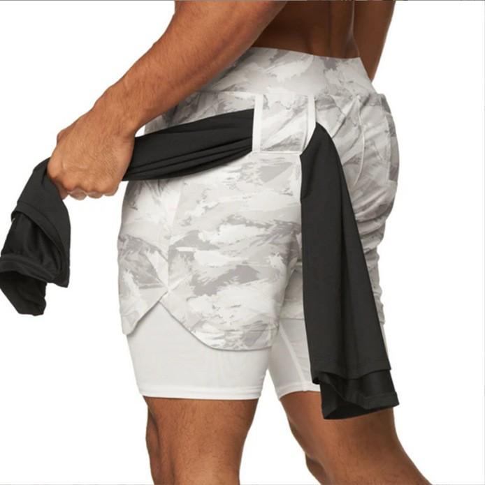 Trendige Übergröße Herren Schnelltrocknende Outdoor Fitnessshorts - Sommer Sporthorts für Erwachsene
