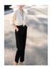 French Ribbon Satin Long Sleeve Women's Shirt - 2026 Spring Professional Style