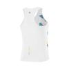 Li Ning Running Series Printed Logo Round Neck Comfortable Breathable Quick Dry Sleeveless Vest Women Tops Standard-White AAYU276-1
