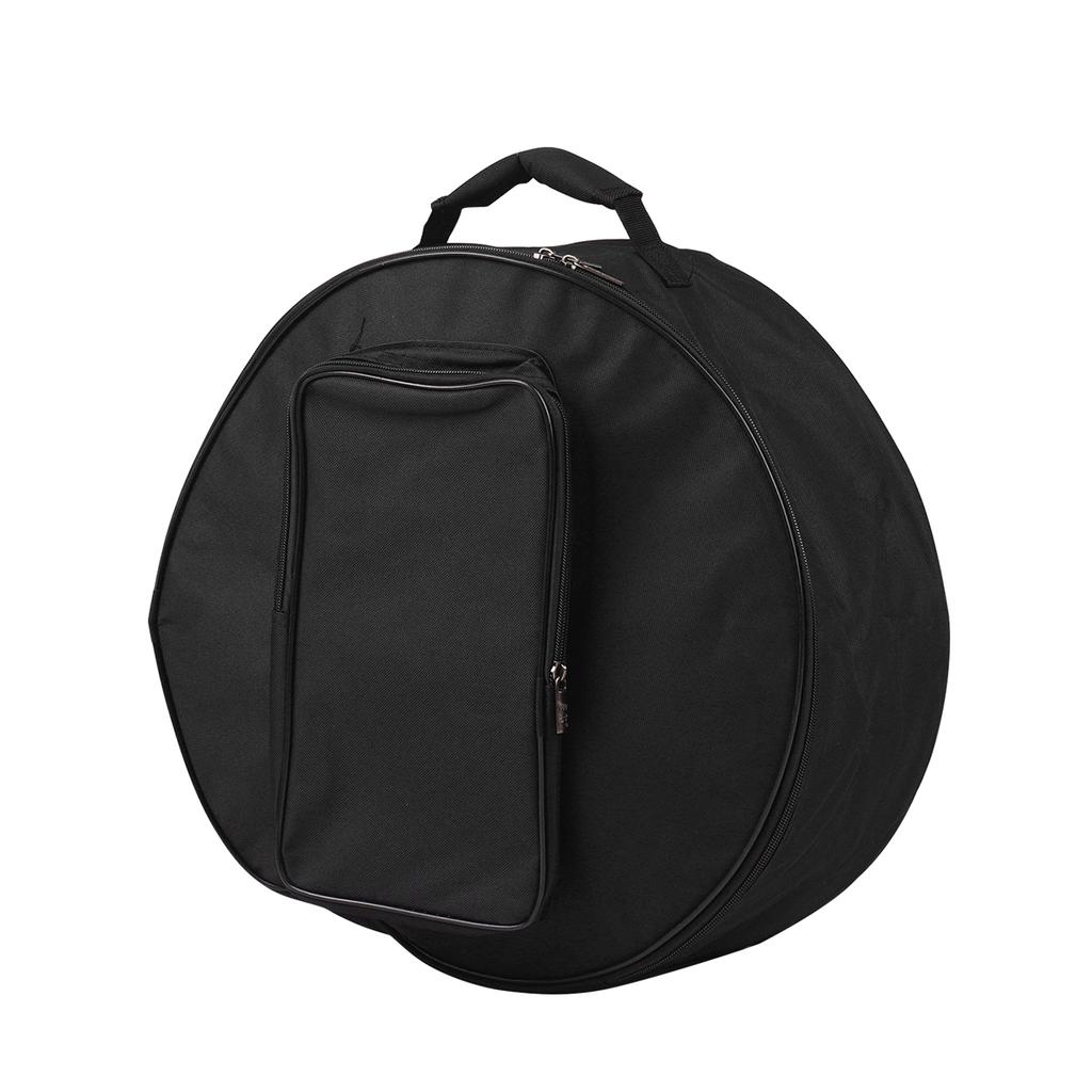 Compact Snare Drum Bag Backpack Case with Shoulder Strap Outside Pockets Musical Instrument Accessory Red