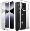 Case for Xiaomi Redmi Poco Samsung Galaxy , Transparent 360 Degree All-Round Protective Case with Integrated Screen Protector