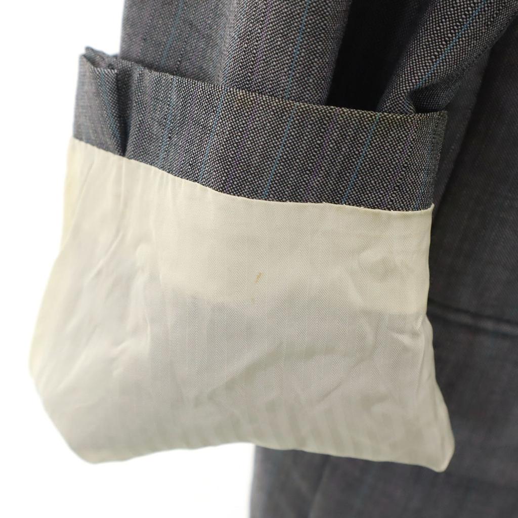 Burberrys 90s Old Striped Pattern tailored jacket BE4 gray Men's Used