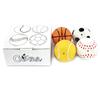 Chiwava 4 Stück 6cm Quietschender Latex Hundespielzeug Ballspielzeug Geeignet für Kleine Hunde und Welpen