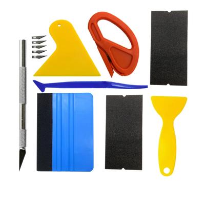 Novo pequeno raspador para película de vidro de carro kit de ferramentas para envelopamento de vinil de carro limpeza de vidros pode ser usado para película de telemóvel acessórios de carro