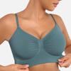 European and American underwear women's no steel ring gathers thin upper support anti-sagging support seamless large size bra