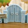 Microlandscape Fence Wood Fence DIY Resin Design Process Miniature Fairy Garden Hut Landscape