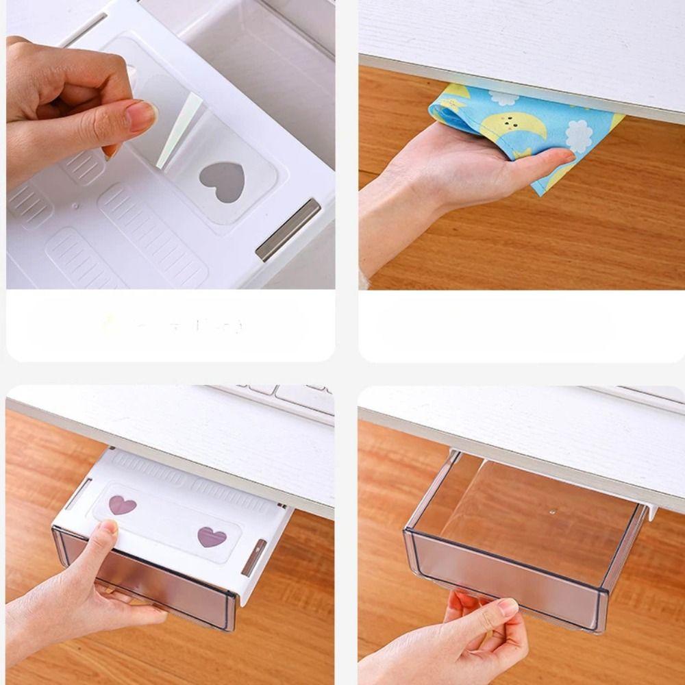 Miscellaneous Storage Drawer Storage Box Hidden Drawer Organizer New Under Desk Drawer  Bedroom