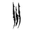 2 Pcs Claw Car Stickers Cool Unique 35cm Length Monster Claw Car Sticker for Headlights Hood Black
