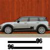 2 Stück Auto Karosserie Seiten Taille Linie Aufkleber Nummer 96 Vinyl Decals Auto Dekoration Aufkleber Zubehör Für Mini Cooper JCW Countryman