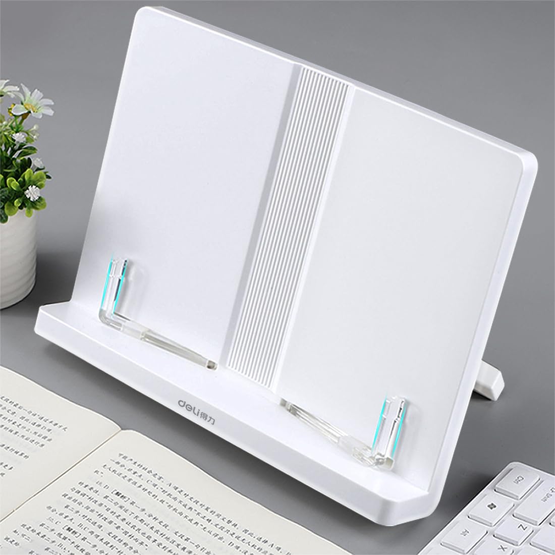 

Deili Угол чтения Прозрачный Без препятствий A3 Удобное чтение Для планшета Белая подставка, Регулировка 180°, Закладка, Текст, Совместимый, Поза, белый