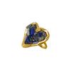 Light Luxury Heart-shaped Stone Ring Vintage Rhinestone Opening Ring Bohemian Ring  Women Men