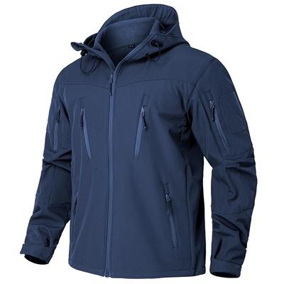 Jaqueta tática masculina de casca mole impermeável quente de lã com capuz casaco militar inverno caminhadas roupas de caça agasalho corta-vento ao ar livre tamanho EUA