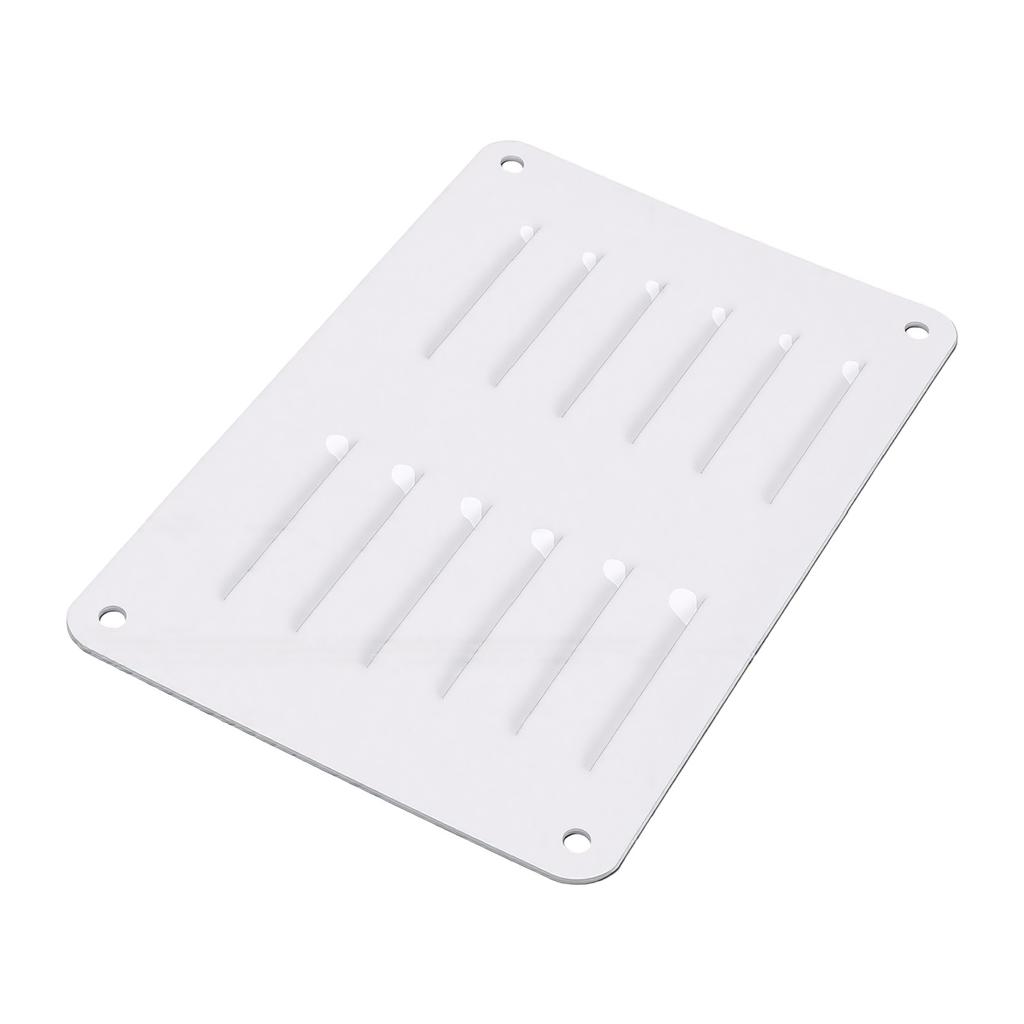 Air Vent Cover 15x10cm White Aluminum Alloy for RV Travel Trailer Home Kitchen Wall Ceiling Air Return Grille