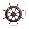 Ship Wheel Wall Decor Seafaring Wooden Hanging Weathered for