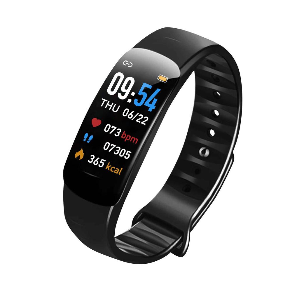 Smart Bracelet C1Plus: Color Screen, Waterproof, Long Battery Life, Pedometer, Heart Rate, Blood Pressure, Blood Oxygen, Bluetooth.