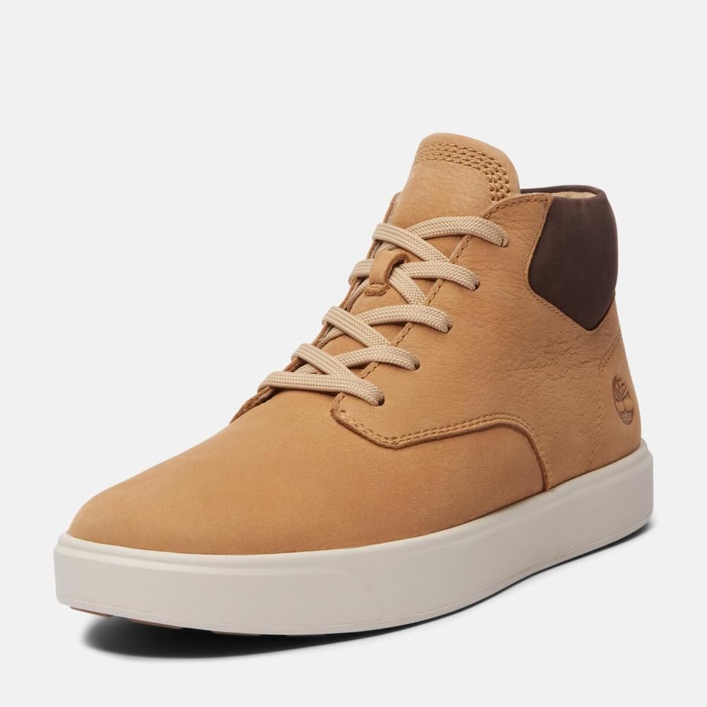 Timberland Emerson Street Mid Medium Beige Size Sneakers, Men's, TB0A6BW6EN31, Nubuck, 12.0 / 30.0cm