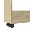 Narrow Storage Cart 3 Tiers Sonoma Oak Engineered Wood