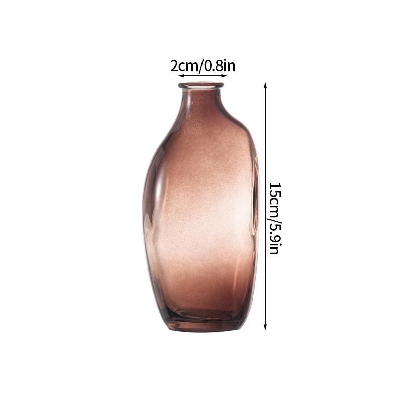 

Стеклянная ваза для цветов Ретро ваза для цветов Домашнее украшение Декоративная ваза Украшение для офисного стола Вазы для центральных элементов Florero