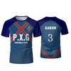 Camiseta Estampada 3D para Hombre Camiseta Deportiva Manga Corta Cuello Redondo Pulóver Top Casual