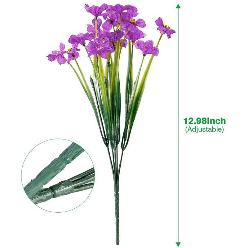

Outdoor Artificial Flowers Uv Resistant Fake Plastic Plants Garden Plum Blossoms