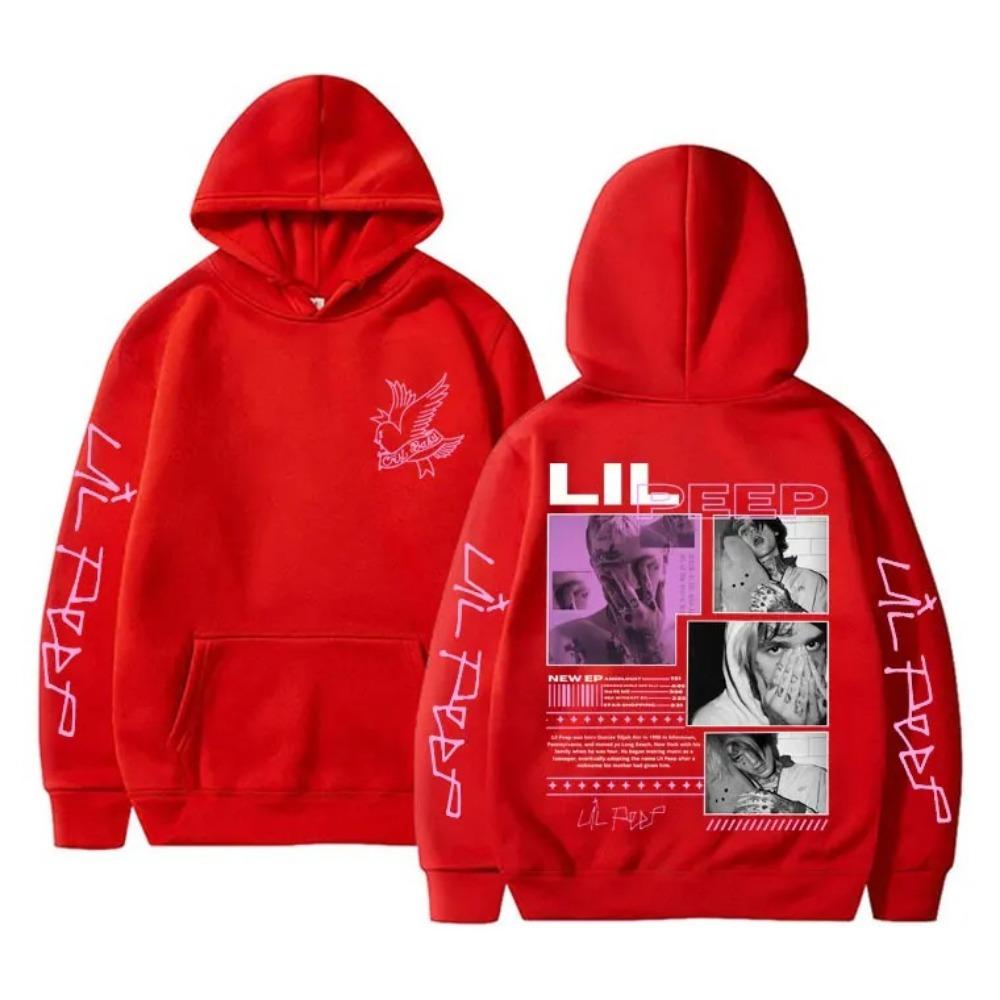 Lil Peep Hell Boy Crybaby Hip Hop Rap Grafická Mikina Pánská Dámská Vintage Oversized Mikina Pánská Móda Streetwear