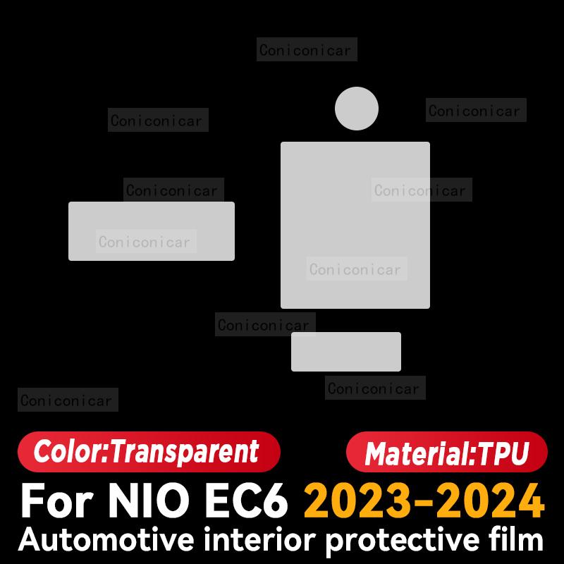 Für NIO EC6 2023 2024 Auto Innenraum Mittelkonsolenbildschirm Schutzfolie Kratzfest Reparatur Aufkleber Zubehör