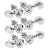 Gitarre Locking Mechaniken Kopfknöpfe Stimmwirbel 3 links 3 rechts Musikinstrument Zubehör Silber