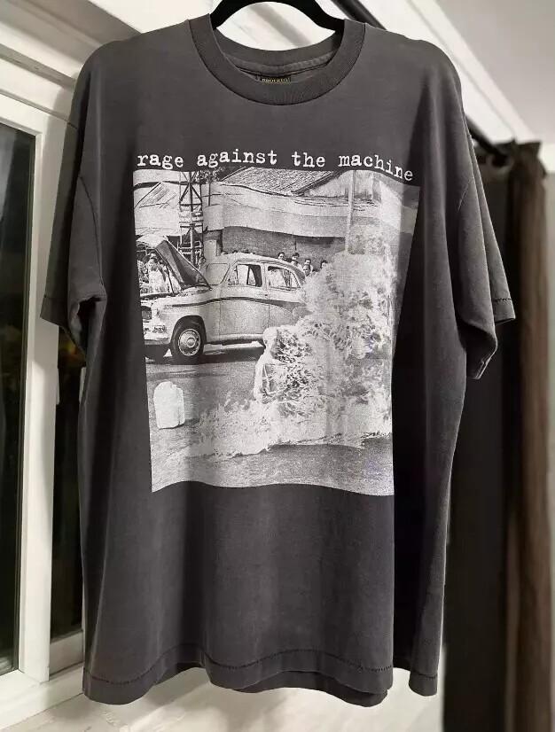 

Rage Against the Machine Brockum Retro Classic Black Unisex Tshirt Reprint Unisex T-Shirt XXXXL