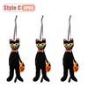 1-10PCS Halloween Hanging Decor Set Pumpkin Ghost Black Cat Skeleton Design for Home Wall Indoor Party Holiday Festival Decor