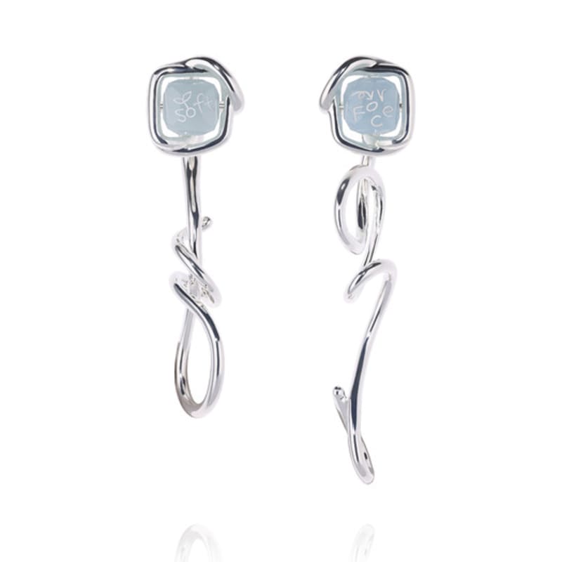 NEUF PIECE SOFT FORCE AQUAMARIN EARRINGS