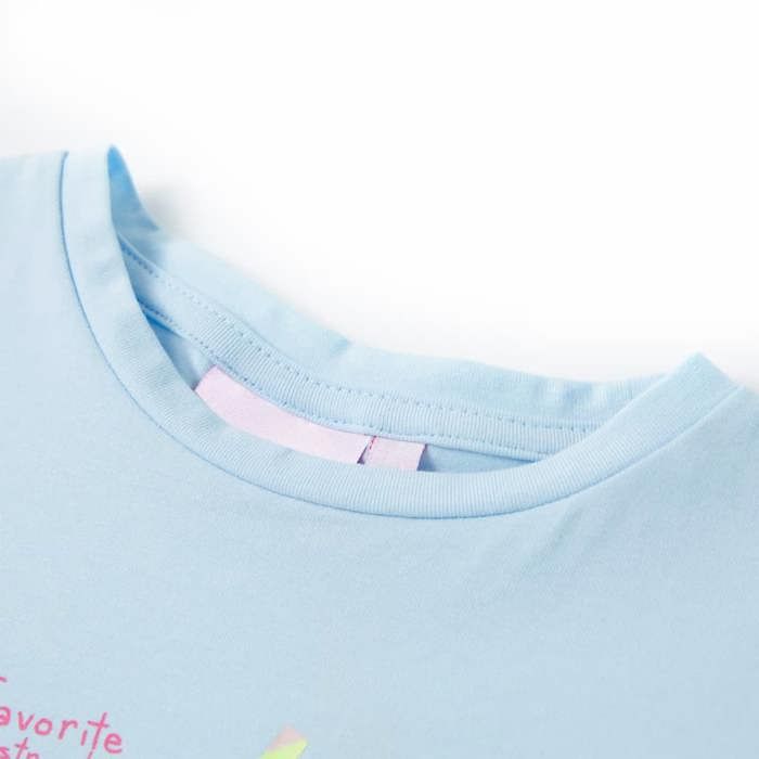 T-shirt pour enfants bleu doux 92/104/116/128/140