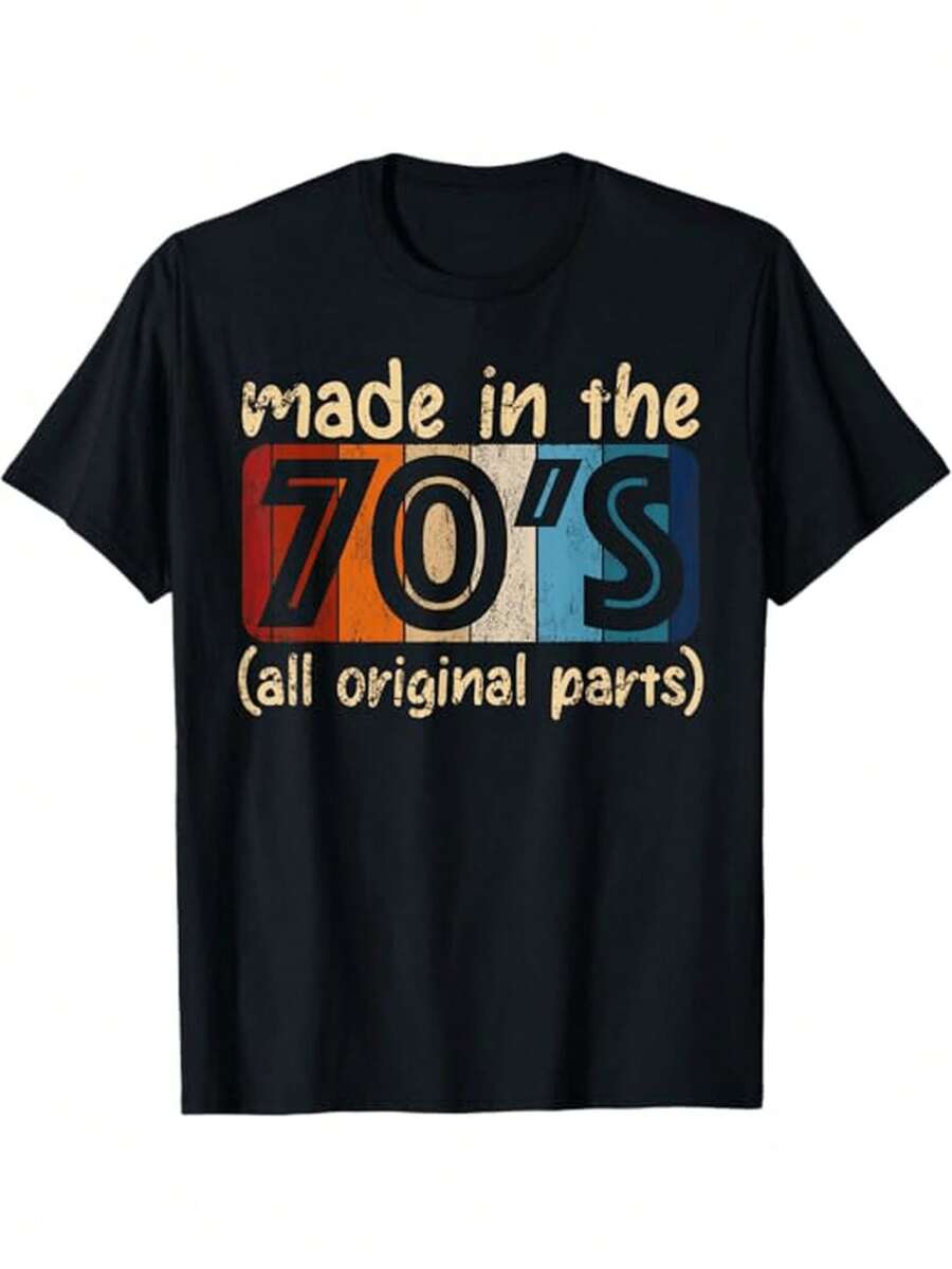 

Retro Vintage Unisex T-Shirt, Made In The 70s All Original Part, S-XXXL XXXL