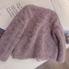 Autumn and Winter Lambskin Coat Korean-style One-piece Fur Lambskin Coat for Women Double-breasted Lambskin Top