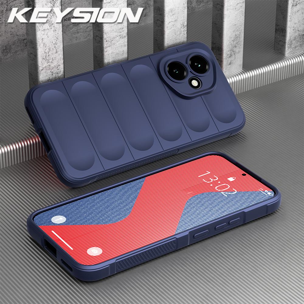 

KEYSION Противоударный матовый чехол для HONOR 400 Pro 5G Нескользящая мягкая силиконовая задняя крышка для телефона Huawei Honor 400 5G 400 Pro for Honor 400 синий