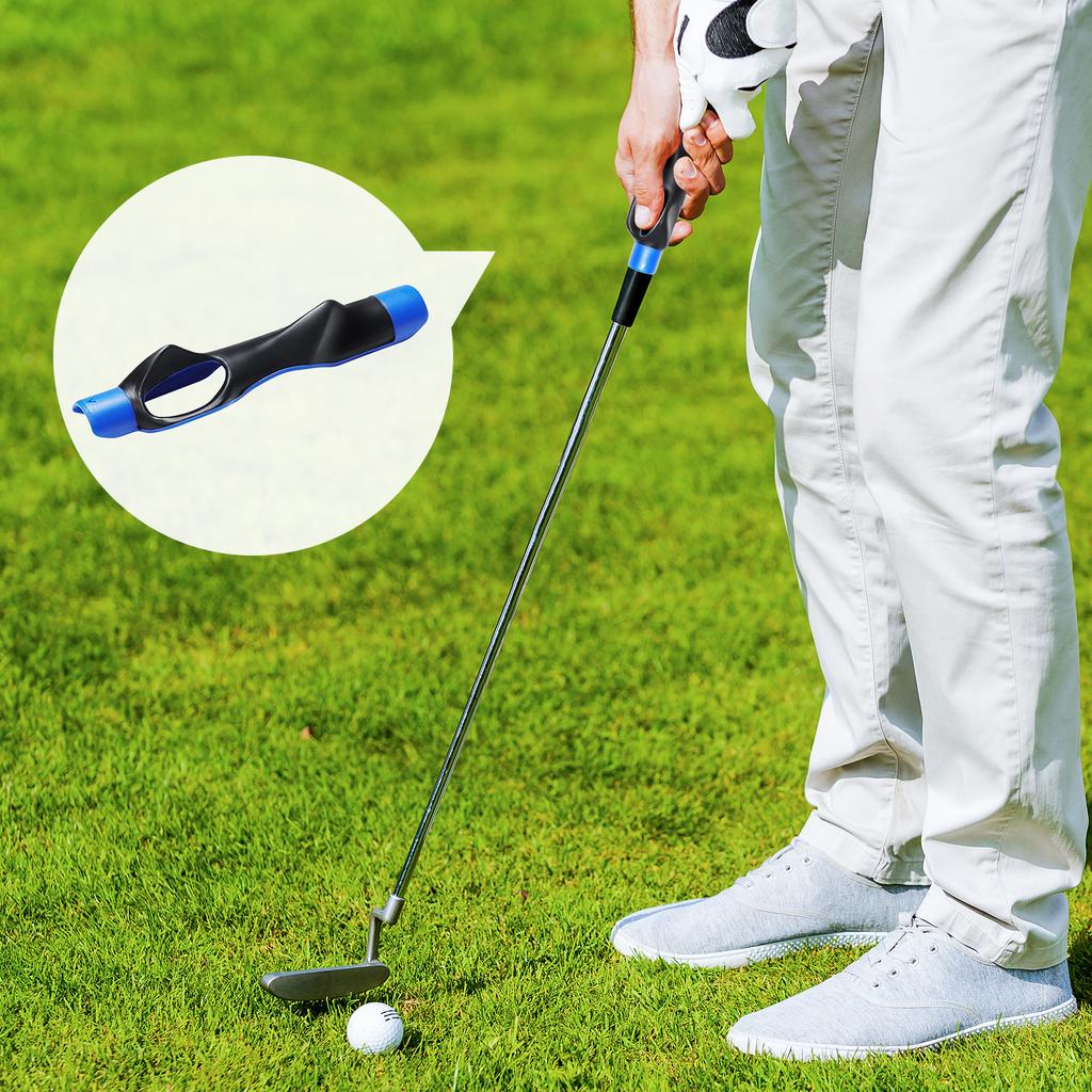 Correct Hand Position Tool Detachable Golf Club Grips Putter Cover Golfer Training Aid Attachment for Practice Range/Home