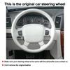 Hand Sewing Car Braid On Steering Wheel Cover for Jeep Commander (XK) 2006-2008 Grand Cherokee III(WK) 2005-2008 Accessories