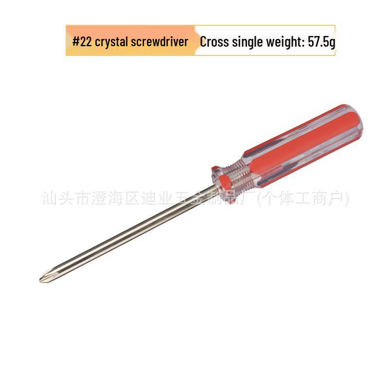 6mm Crystal Color Phillips Flathead Magnetic Screwdriver with Two-Color Strip