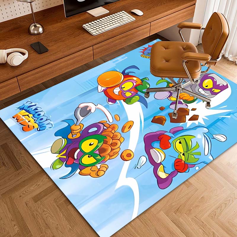 CustomizableCute cartoon super zings printed non-slip mat yoga mat door photography props kitchen mat area birthday gift