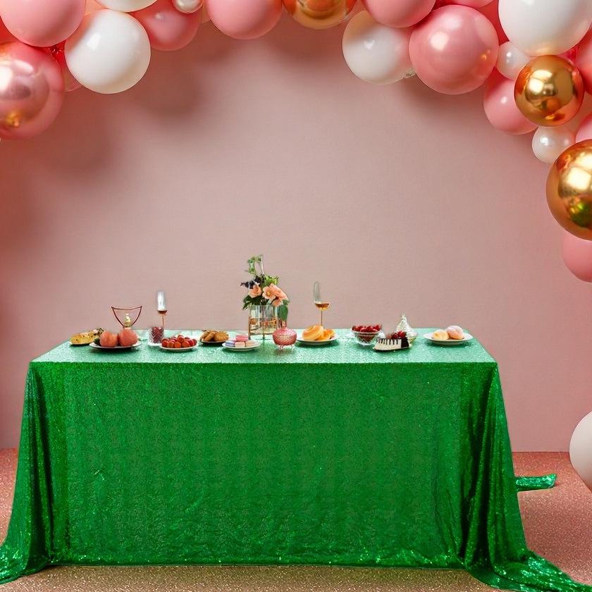 Sequined Tablecloth for Weddings, Banquets, and Parties - Rectangular Large Decoration