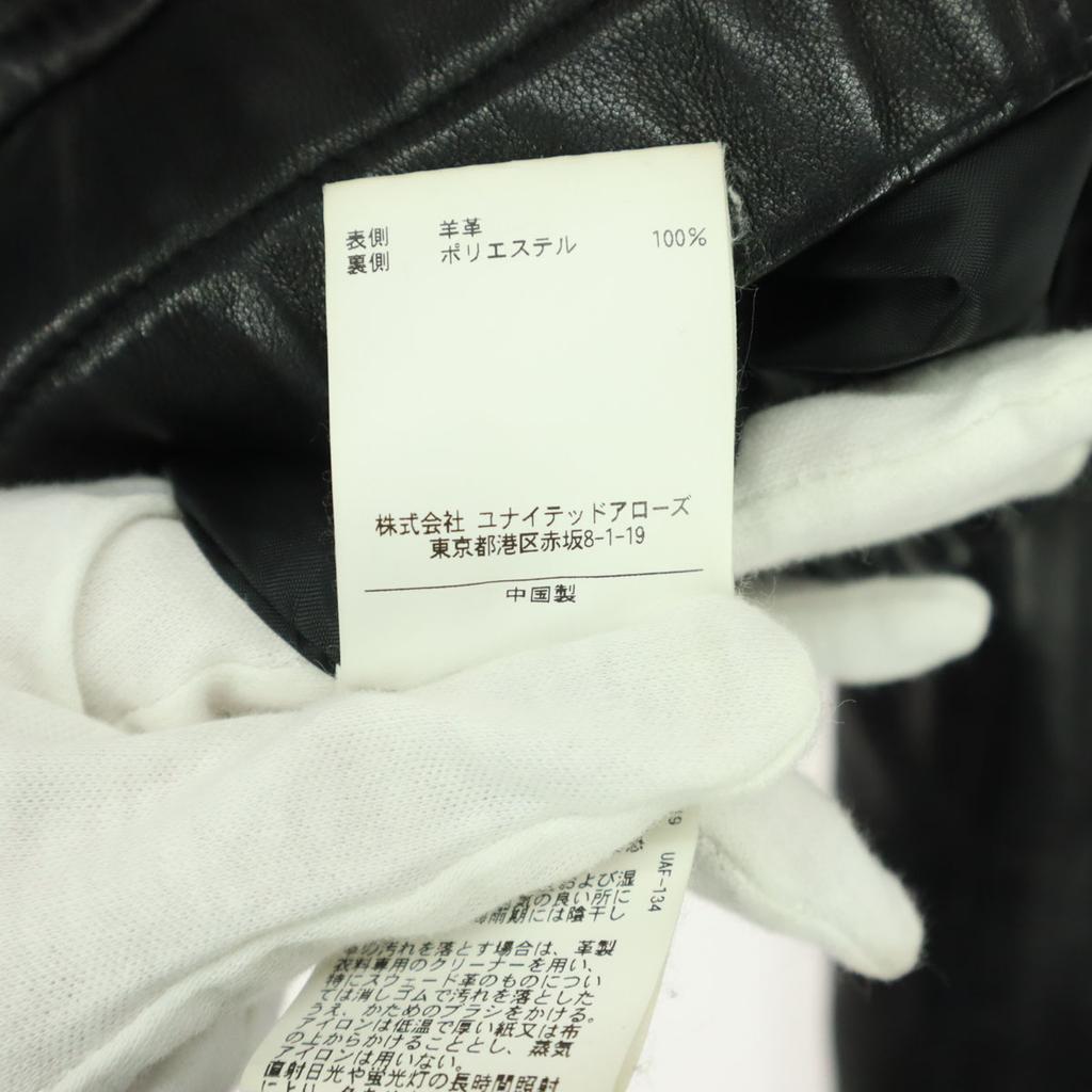 Jewel Changes Long Sleeve Leather Single Riders Jacket 38 Sheep Leather Women Used