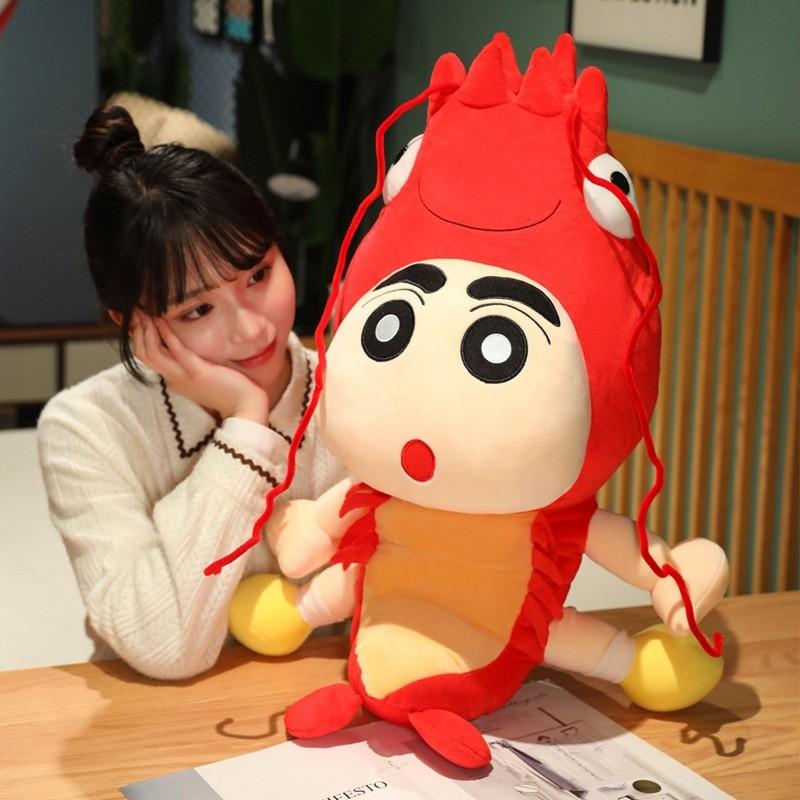Shin Lobster Crayon Chan Plush Toy Stuffed Animal Doll Kids Decoration Gift
