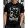 Men's Raccoon Graphic Tee Vintage Style Short Sleeve Crew Neck Soft Cotton Casual Wear Funny Animal Lover Shirt For Daily Use