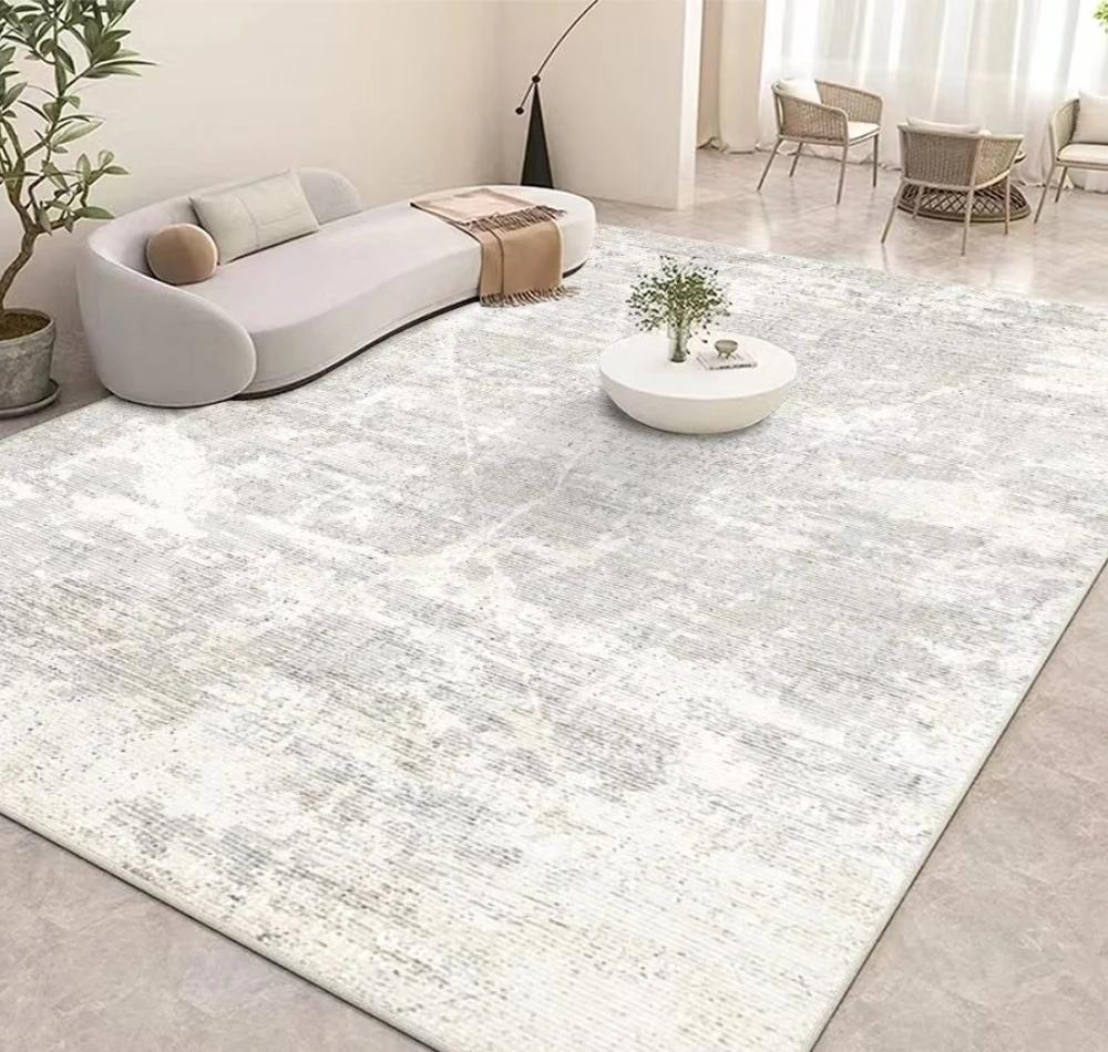 Minimalism Solid Color Carpet Japanese Style Beige Carpets for Living Room Bedroom Cloakroom Foot Mat Hall Sofa Area Large Rug