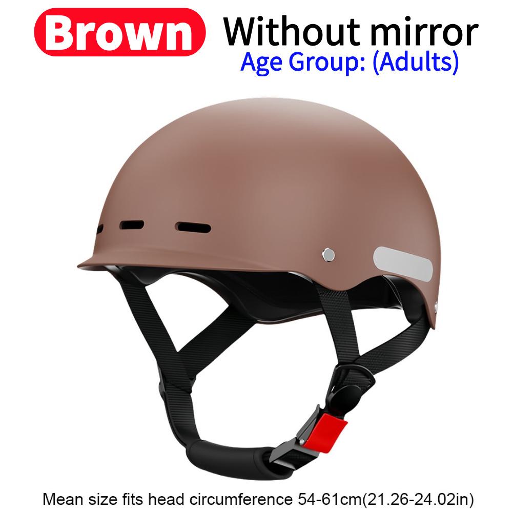 Electric Bike Helmet Lightweight Bicycle Helmet Adjustable Scooter Helmet Breathable Detachable Lining for Summer