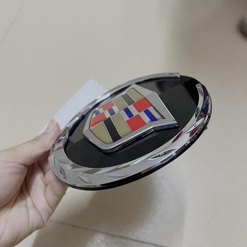 1pcs 14.5cm Emblem For Cadillac Escalade Grille Sticker Front Net Emblem For Cadillac Escalade 2007-2014 Year Grille Sticker
